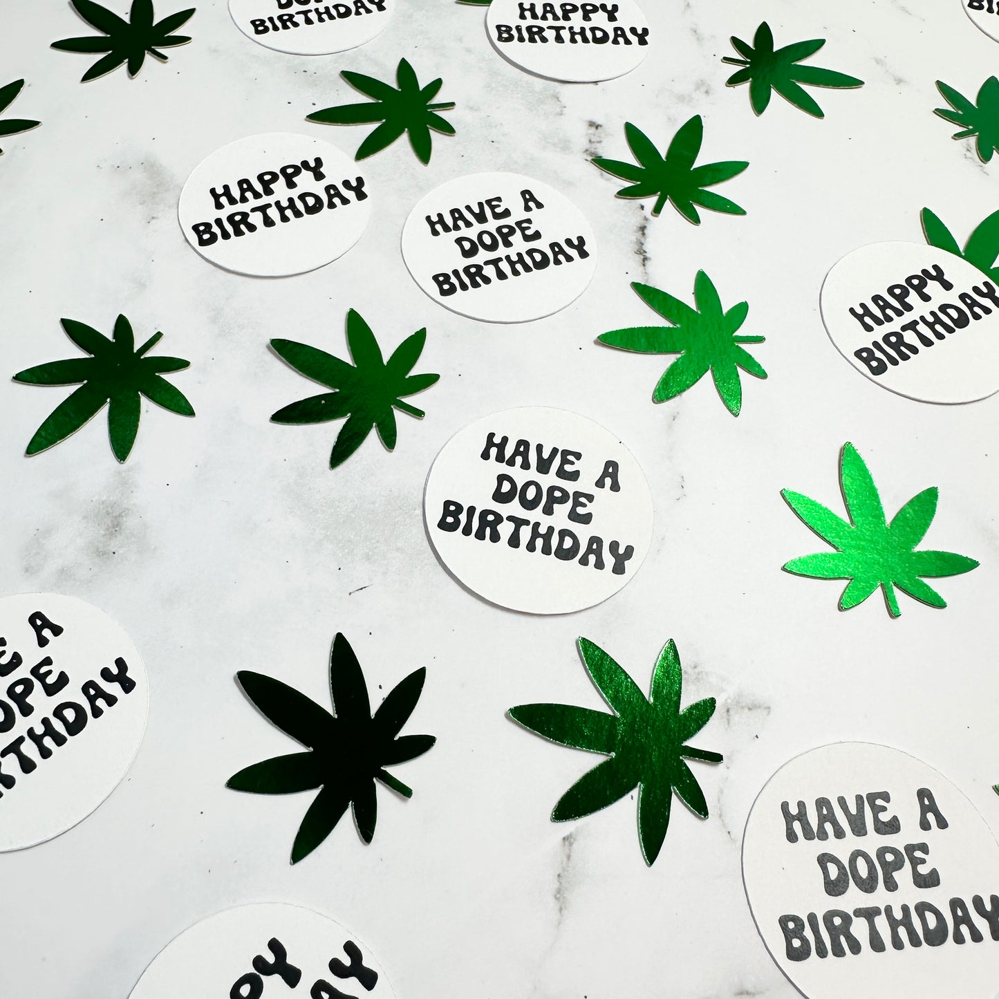 Marijuana Leaf Confetti