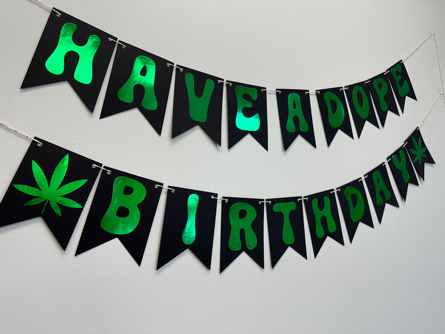 Marijuana Birthday Banner