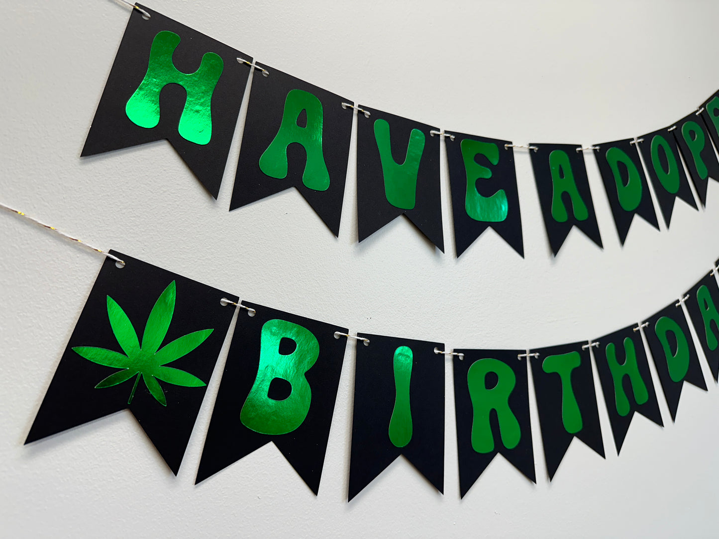 Marijuana Birthday Banner