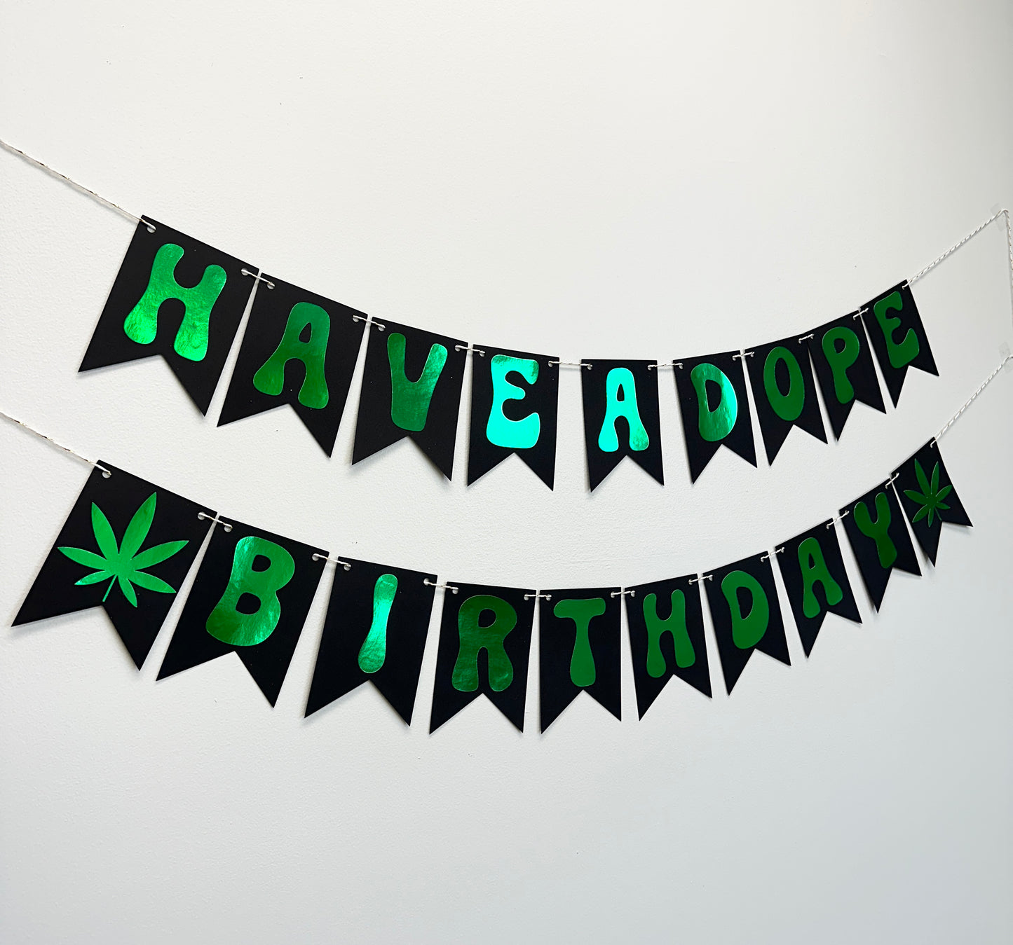 Marijuana Birthday Banner