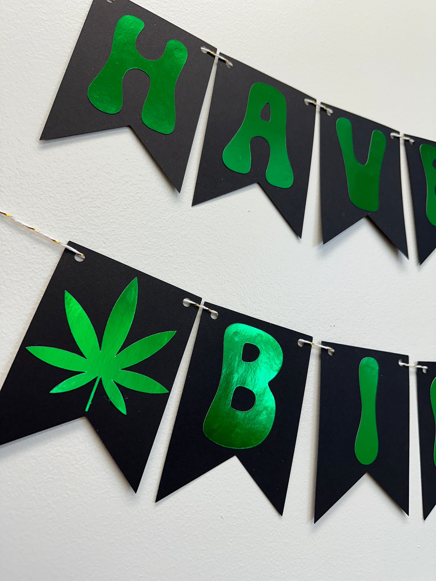 Marijuana Birthday Banner