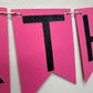 Pink and Black Birthday Banner