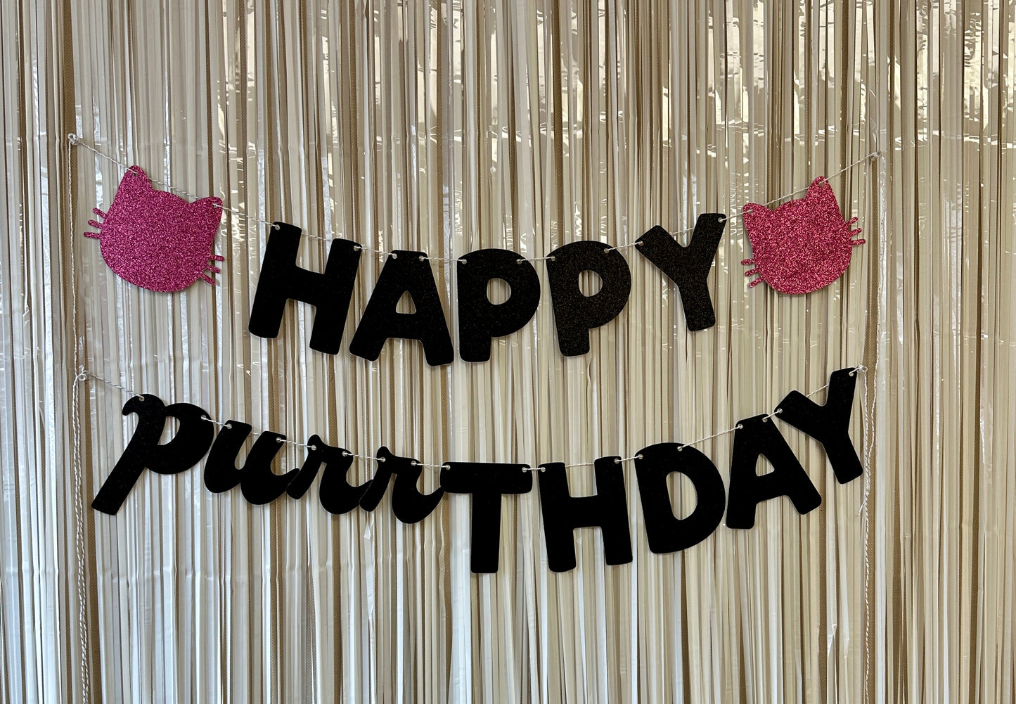 Happy Purrthday Banner