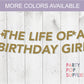 The Life of A Birthday Girl