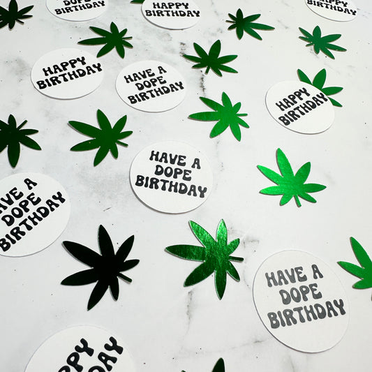 Marijuana Leaf Confetti