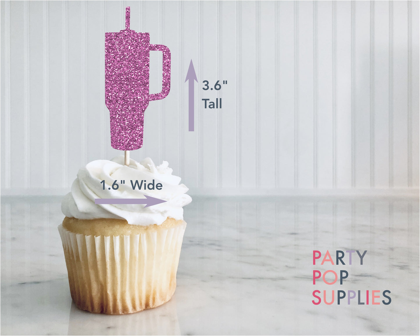 Tumbler Cupcake Toppers