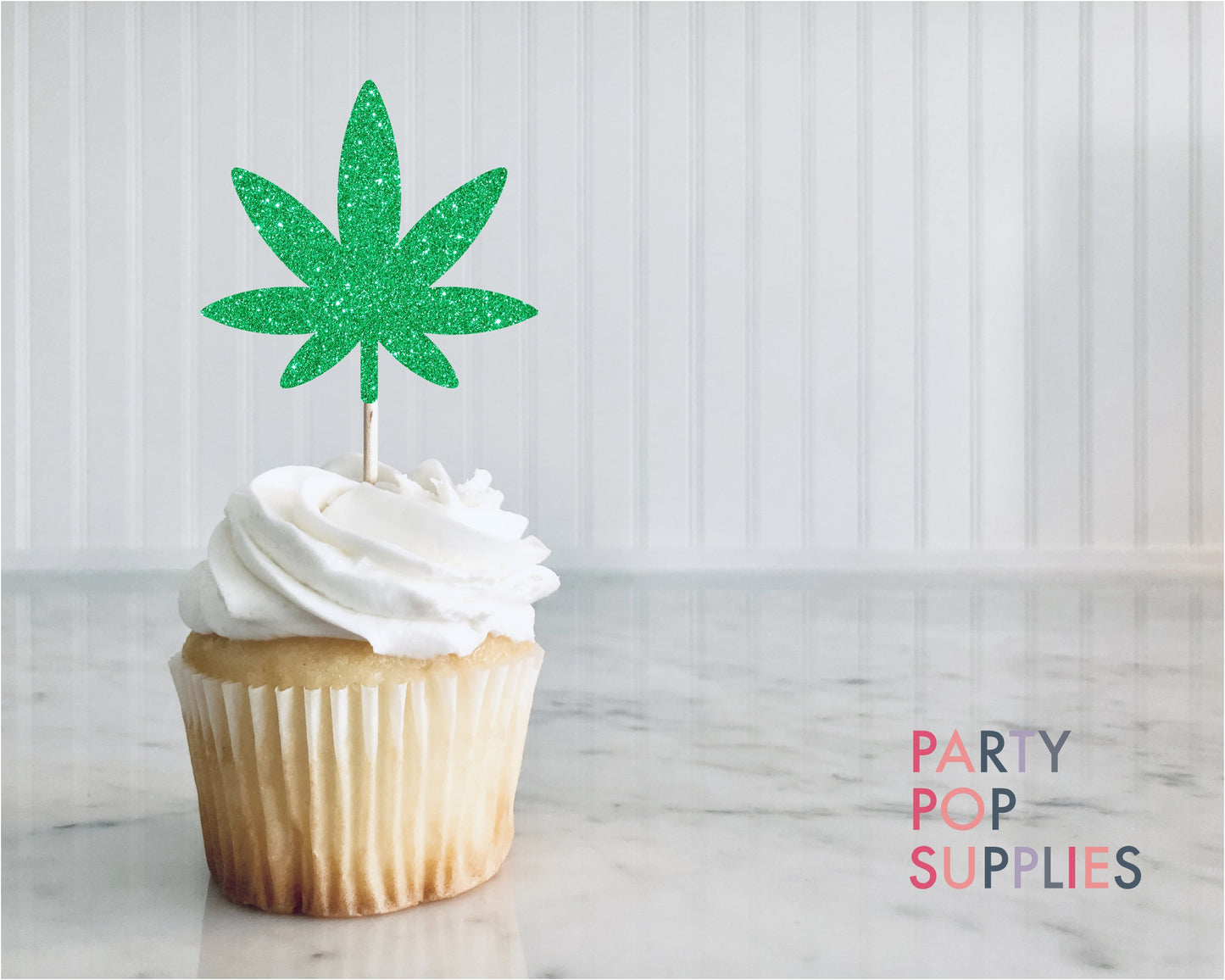 Marijuana Cupcake Toppers