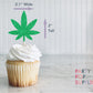 Marijuana Cupcake Toppers