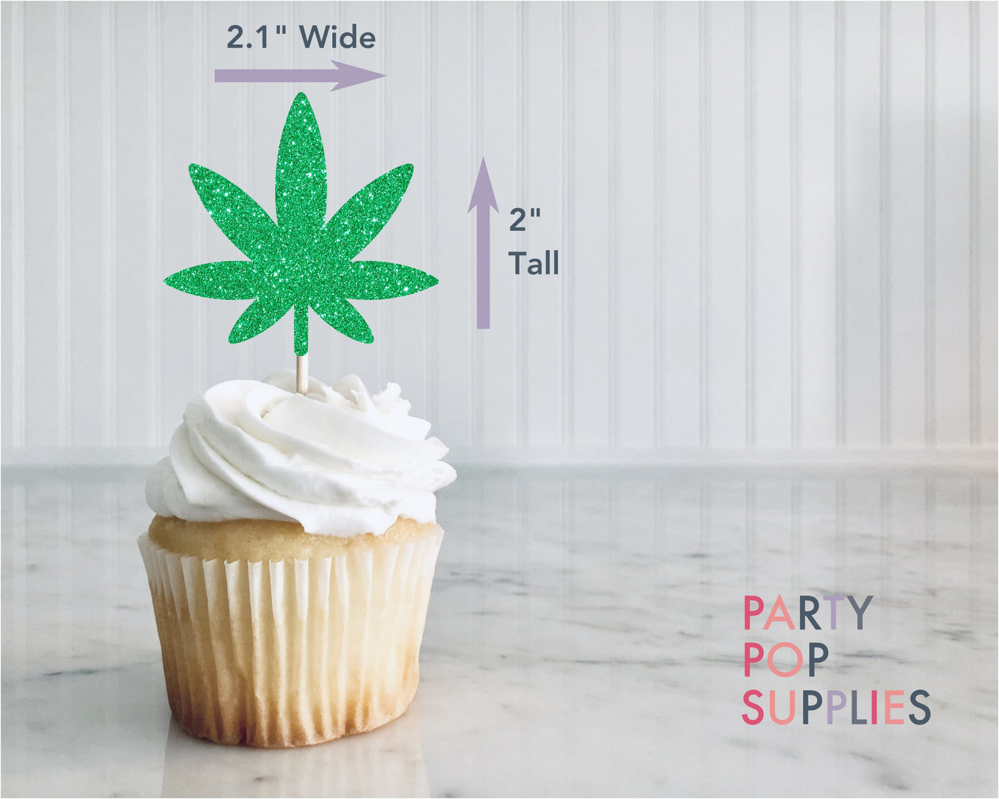 Marijuana Cupcake Toppers